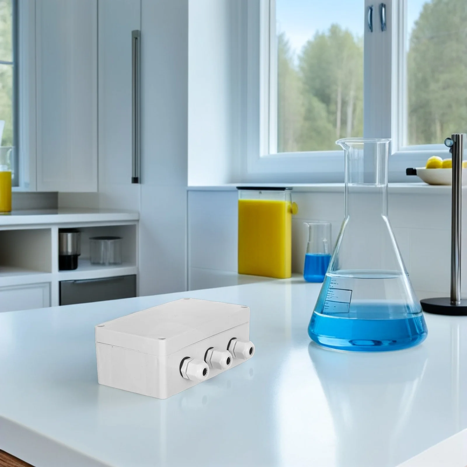 

Outdoor Electrical Junction Box Waterproof 12 Terminal Distribution Box Plastic Enclosure for Surveillance Power Supply