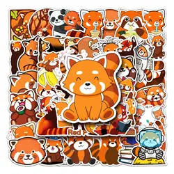 50Pcs Cute Red Panda Series Graffiti Stickers Suitable for Laptop Helmets Desktop Decoration DIY Stickers Toys Wholesale