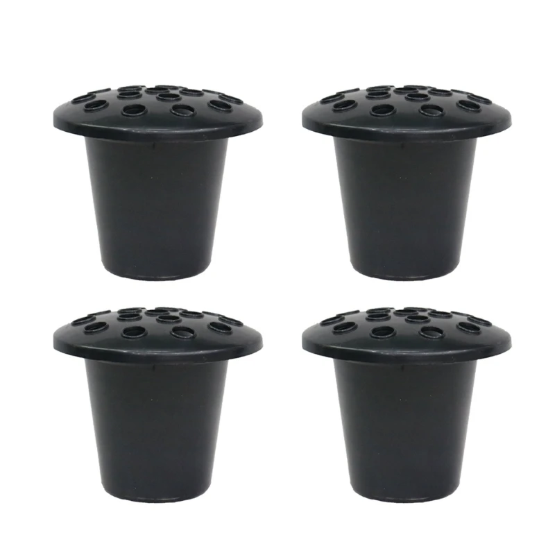 2/4Pcs Plastic Grave Vase Insert Memorial Flower Gravestones Holder with Lid Outdoor Flower Insert Flower Holder H7EA