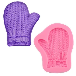 Christmas Glove Shape Chocolate Candy 3d Silicone Mold Cartoon Image Cake Decoration Baking Tool Soap Mold Sugar Craft