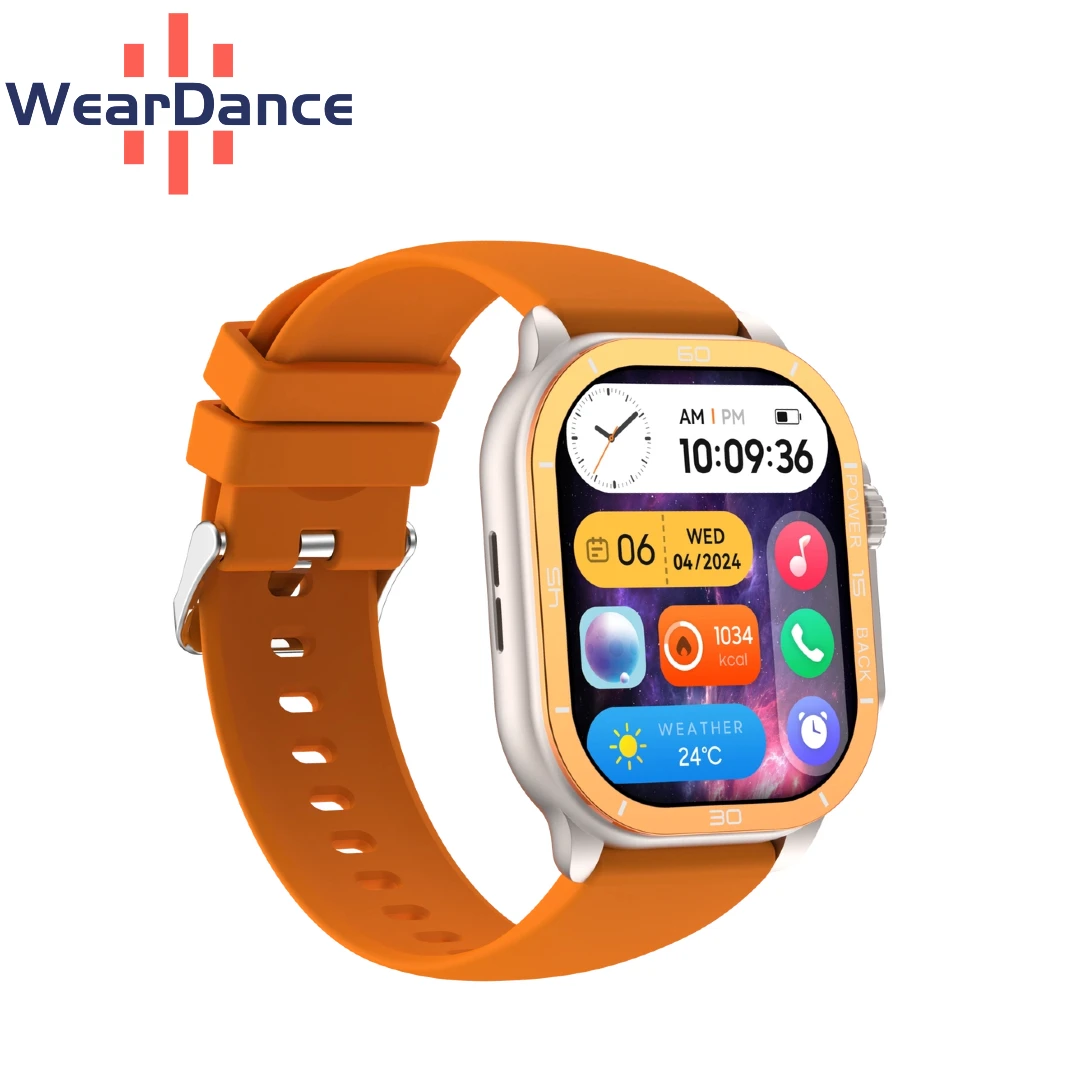 

Умные фитнес-часы WearDance 2.06 дюйма, 100 спортивных режимов, монитор сердечного ритма/крови, водонепроницаемость IP68, GPS, Bluetooth-вызов