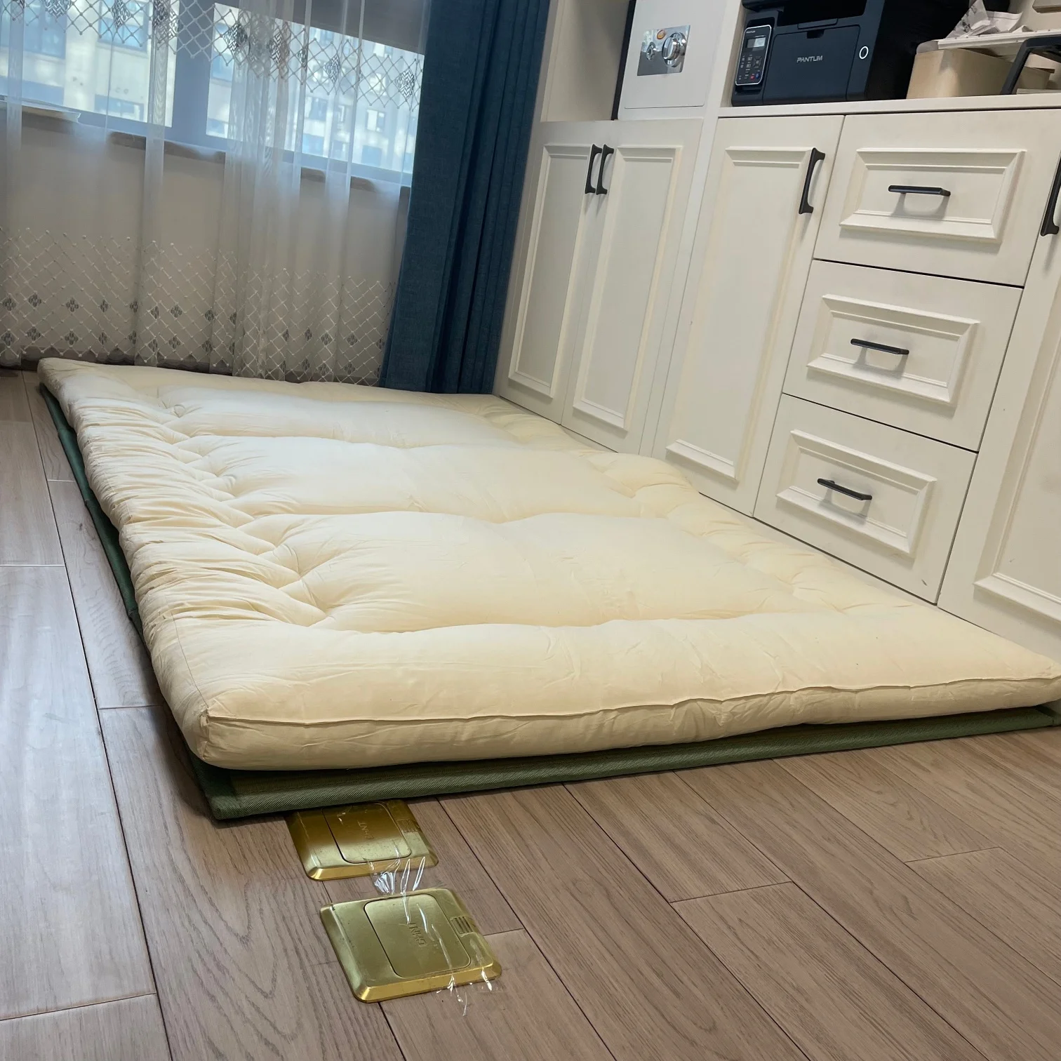 Afbeelding 3: Japanse Tatami Vloermat & Futon Matras Dikker Oprollen Slaapmatje Opvouwbare Tatami Gastbed Traditionele Japan Shiki Futon