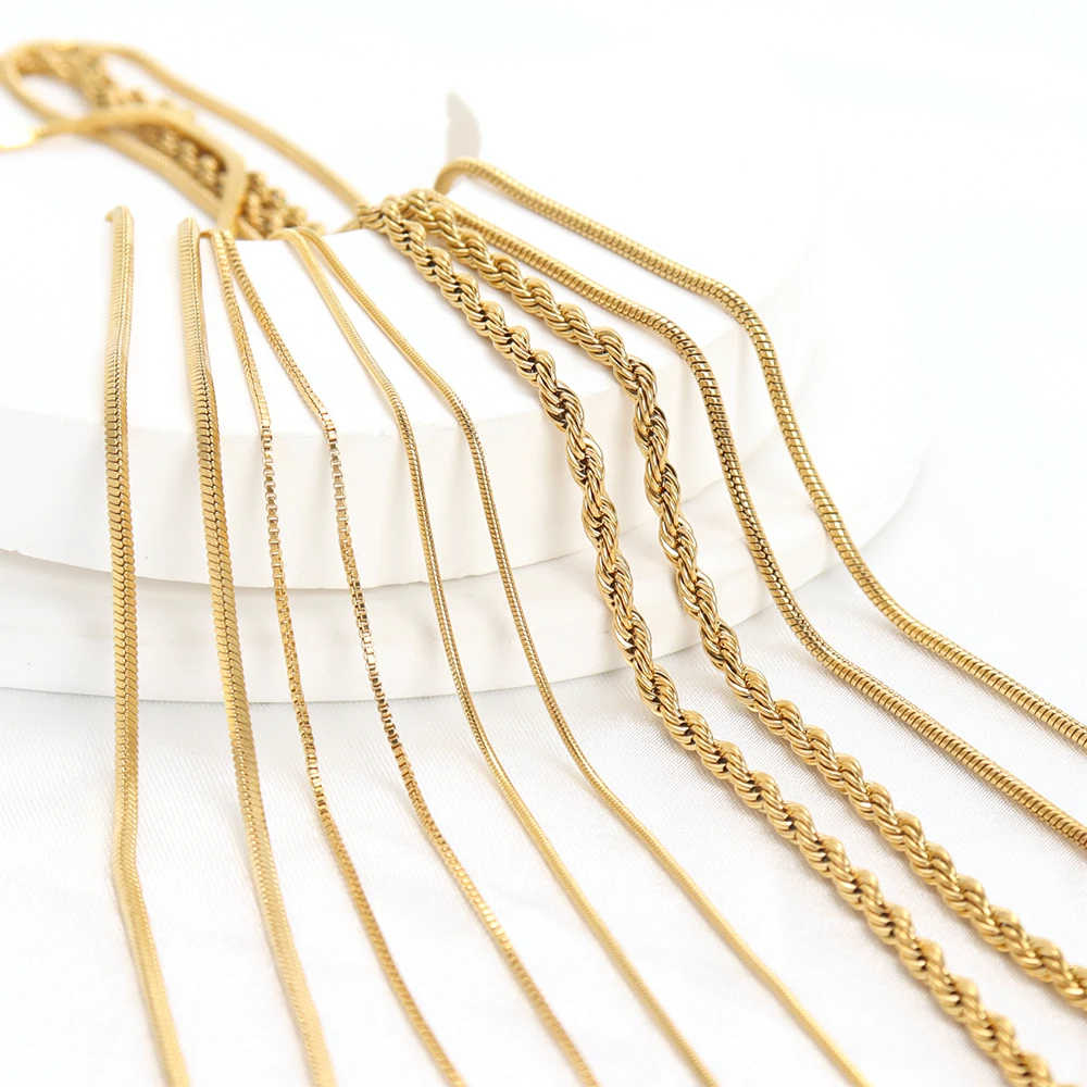 5 шт., квадратная витая цепь из нержавеющей стали, 45 + 5 см