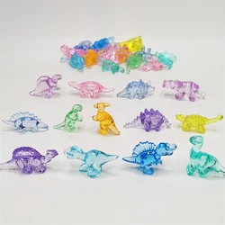 10 Stks/set Grootte Ongeveer 45-60Mm Acryl Kleurrijke Dinosaurus Model Spelstukken Voor Bordspel Accessoires