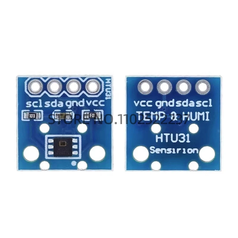 HTU31D Temperature And Humidity Sensor Module I2C High-Precision Probe HTU21D Upgrade Version HTU31 For Arduino DC 3.3~5.5V