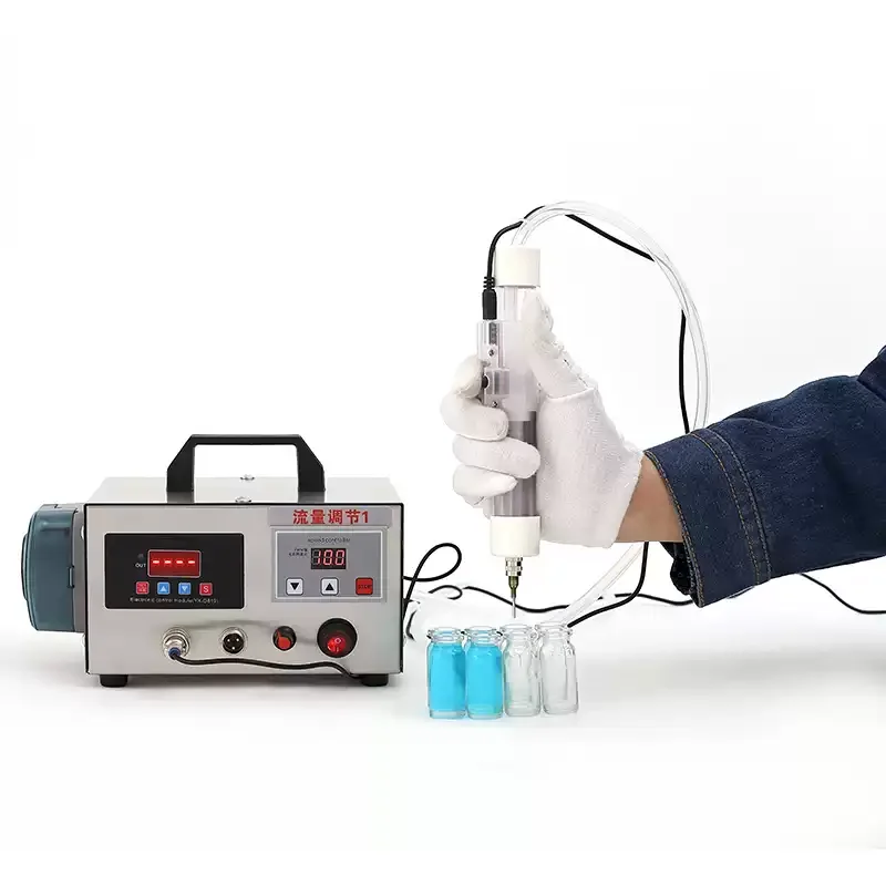 Automatic Peristaltic Pump Dispenser for Small Bottles, Accurate & Anti-Drip -  AC 220V Handheld Electric Liquid Filling Machine