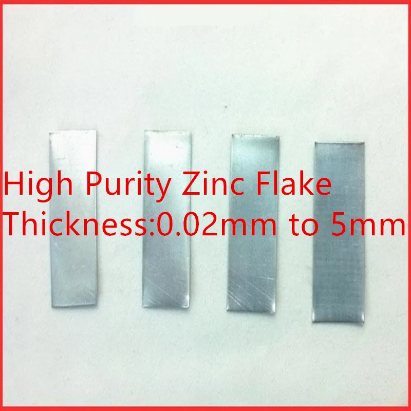 

High Purity Zinc Plate Zinc Flake Zinc Sheet Zn Metal Zinc Foil DIY Science Laboratory Metalworking Customizable Tool Parts