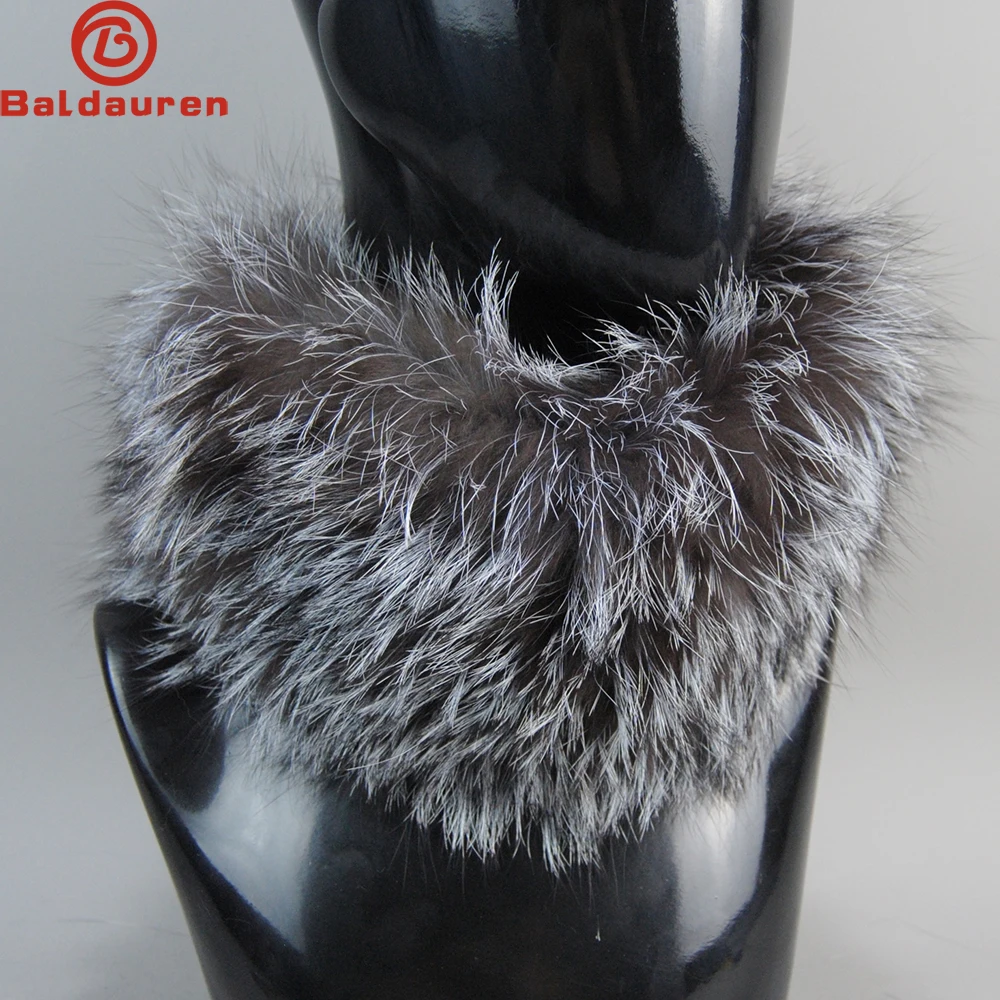 

2024 Women’s Winter Warm Real Fox Fur Scarf Fur Headbands Fox Fur Scarves Luxury Neck Warmer Good Elastic Natural Fur Mufflers