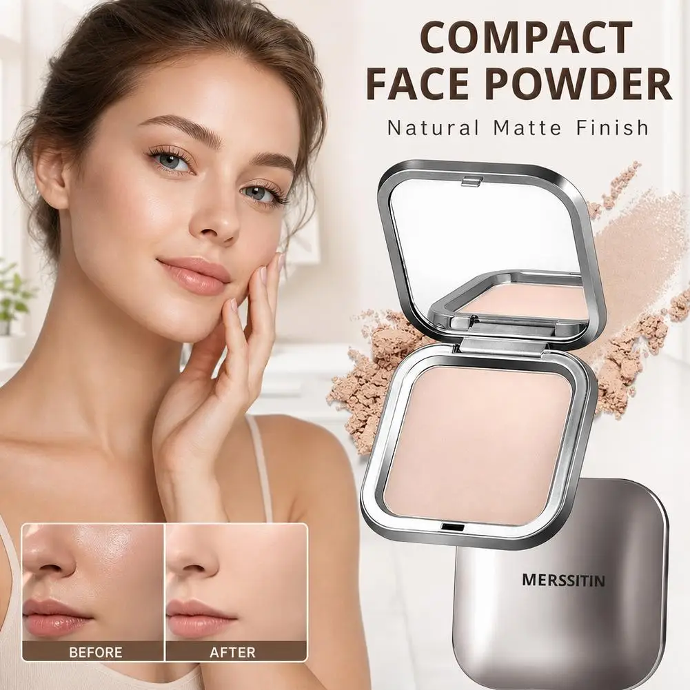 MERSSTITIN Compact Powder&Pearl Eyeshadow Lightweight Blurring Effect Vibrant Color Payoff Long Wear Non Crease Easy Blend