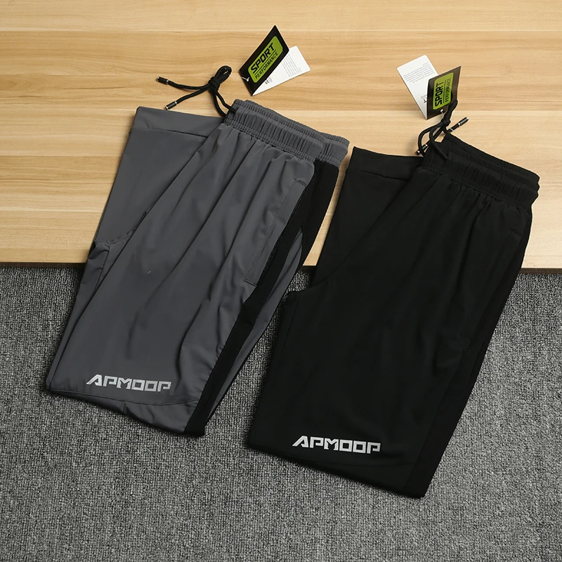 

Мужские дышащие четырехсторонние эластичные брюки Qui Dry, весна-лето, тонкие спортивные повседневные спортивные штаны, брюки с кондиционером, длинные брюки с манжетами...