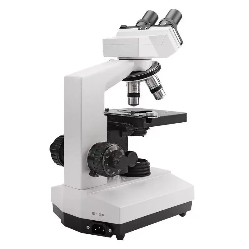 Optical Binocular Microscope for Medical Laboratory 4X 10X 40X Reusable Feature for Dog Studies in Hospitals and Education
