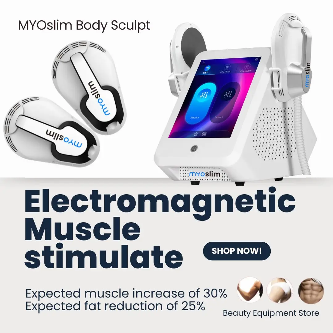

Portable EMS Body Sculpting Machine Electromagnetic Muscle Stimulator Weight Loss Butt Lift Fat Removal Machine