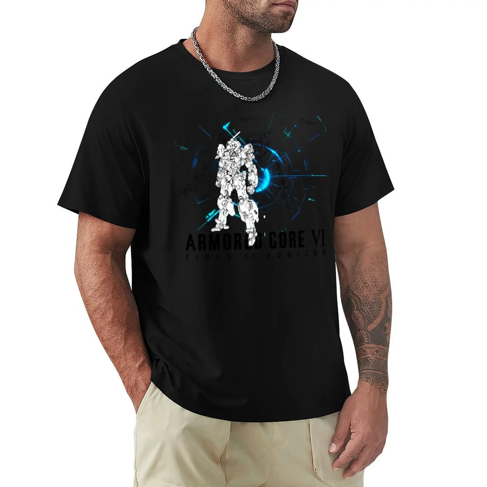 Armored Core VI: Fires of Rubicon T-Shirt Big Size Loose Fit Tee Shirt