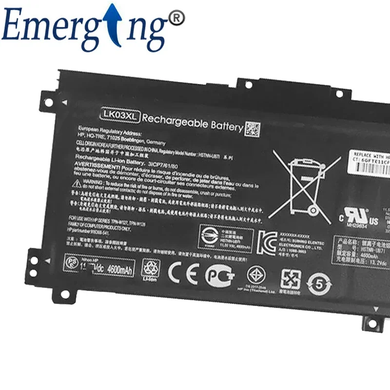 Imagem -03 - Bateria Original do Portátil para hp Envy Lk03xl 17m 15m-bp012dx Hstnn-ub7i Hstnn-lb7u Tpn-w127 Tpn-w128 11.55v 54.8 wh Novo