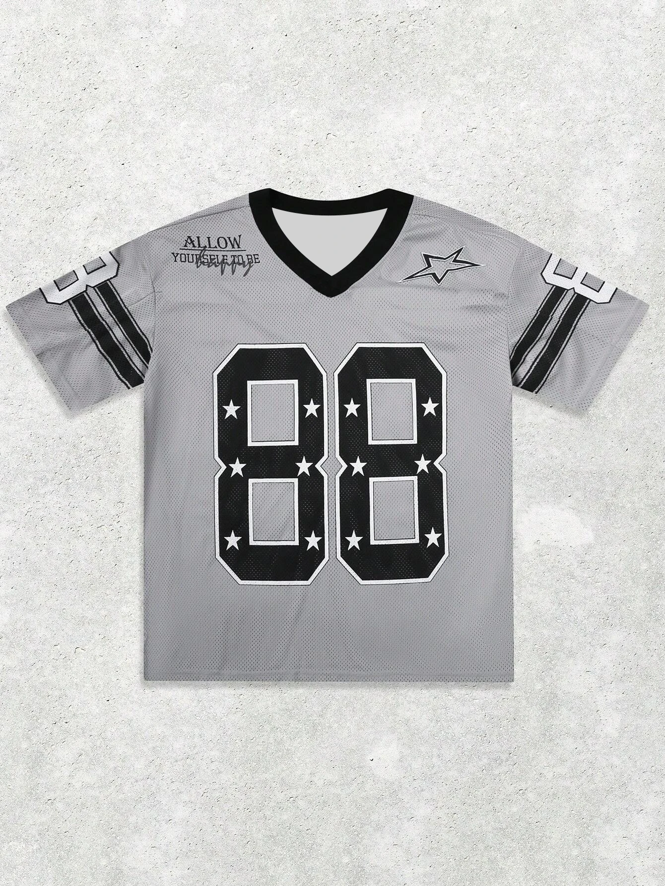 n عادية تنوعا التباين عدد 88 طباعة تي شيرتات قصيرة الاكمام كرة القدم جيرسي سريعة الجافة المتضخم رياضية ملابس للرجال