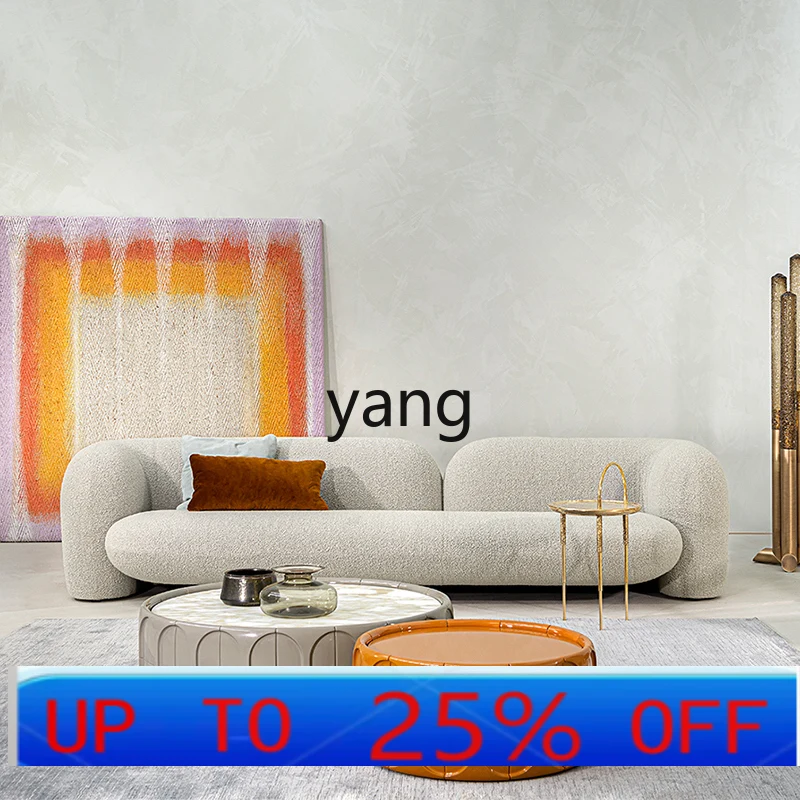 

LMM Italian marble coffee table Modern simple living room High artistic sense Round creative table