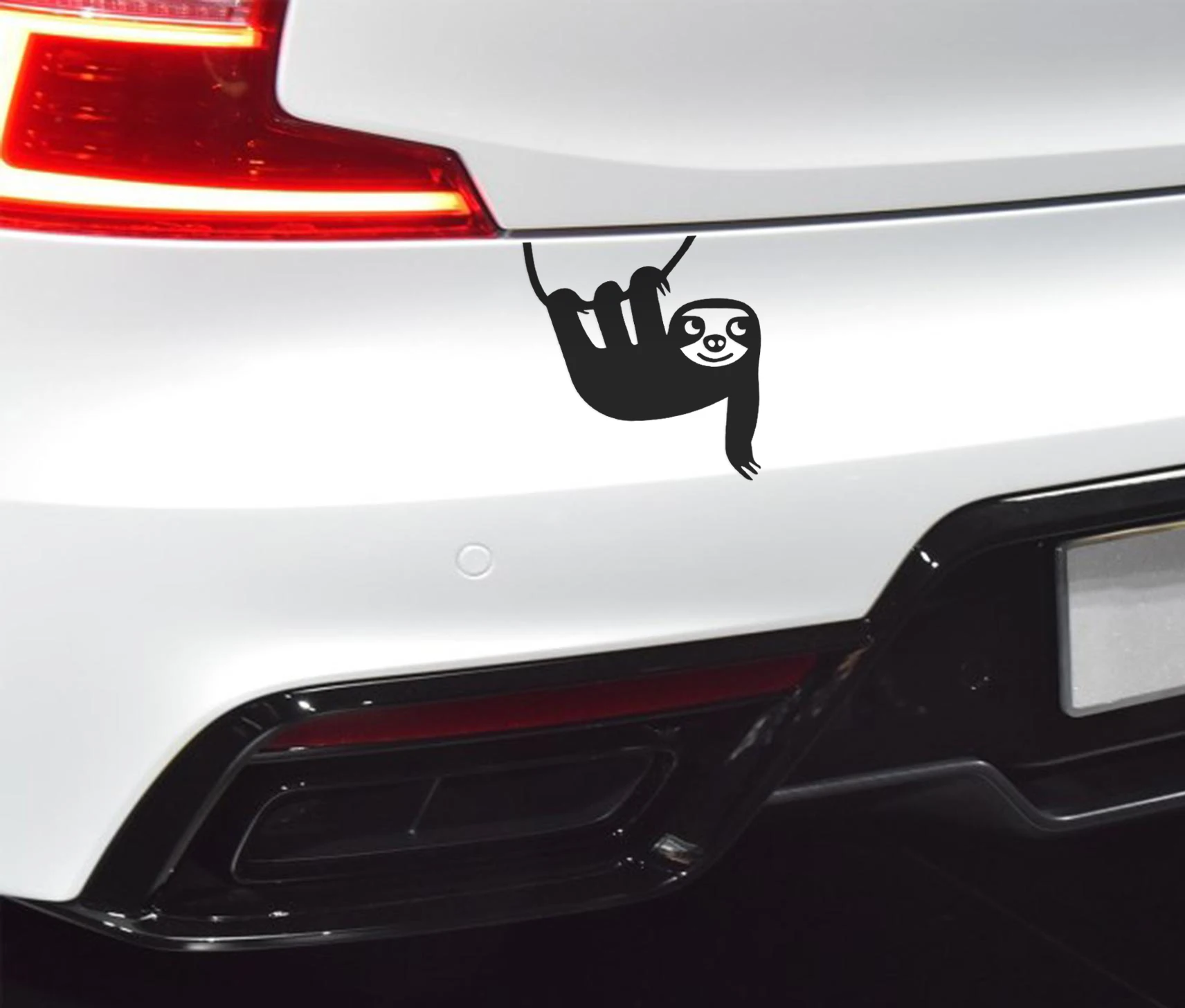 

Виниловые наклейки на автомобиль с изображением озорного маленького ленивца, съемные водонепроницаемые наклейки, внешние наклейки для автомобиля