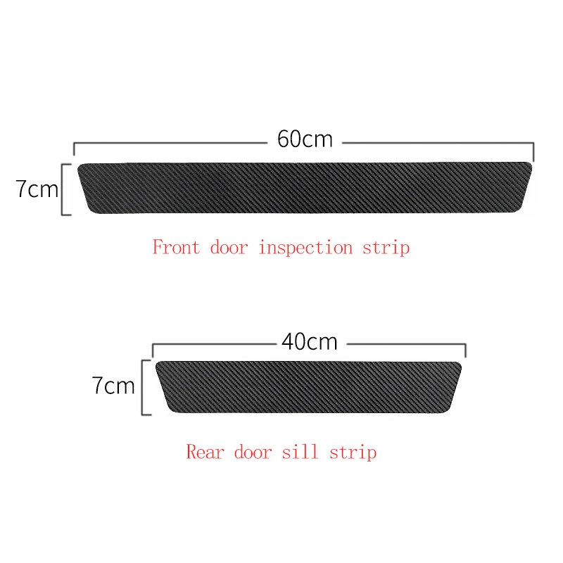 For Haval Jolion H6 H2 H3 H4 M6 Plus H9 F7 H5 Carbon Fiber Car Door Threshold Sticker Trunk Protective Strip Trunk Sill Stickers