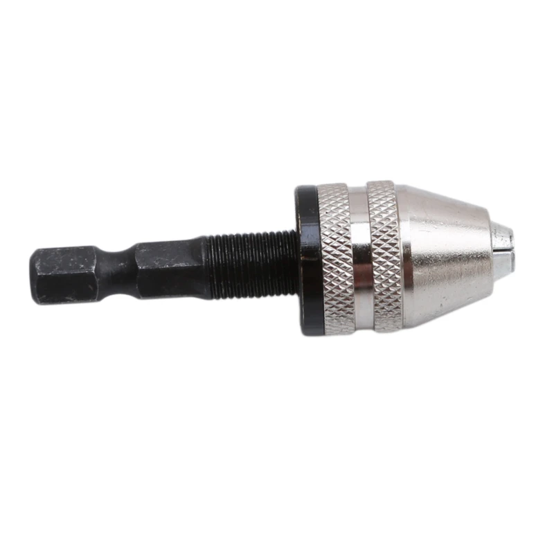 Drill Chuck Keyless Screwdriver Impact Driver Adaptor Electric Micro Motor Clamp Mini Chuck Fixture Hex Shank Drill Bits Adapter