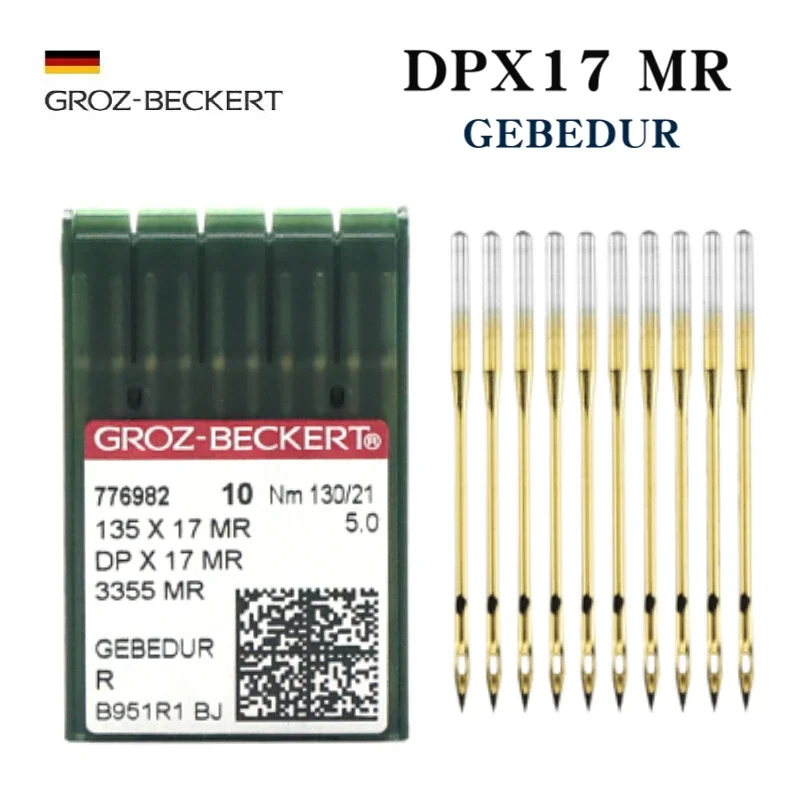 

20PCS DPX17MR Gebedur Groz-Beckert Sewing Needles For Industrial Walking Foot Sewing Machine 3355 MR,135X17 MR, 135X17 SAN 11