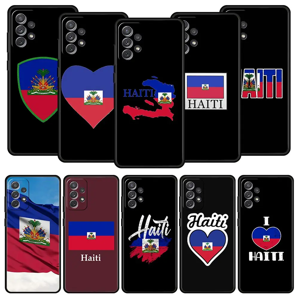 shipping Haiti Flag Phone Case for Samsung A51 A71 A21S A11 A15 A25 A31 A41 A52 A32 A23 A33 A53 A73 A03S A05S A13 5G A72 Cover