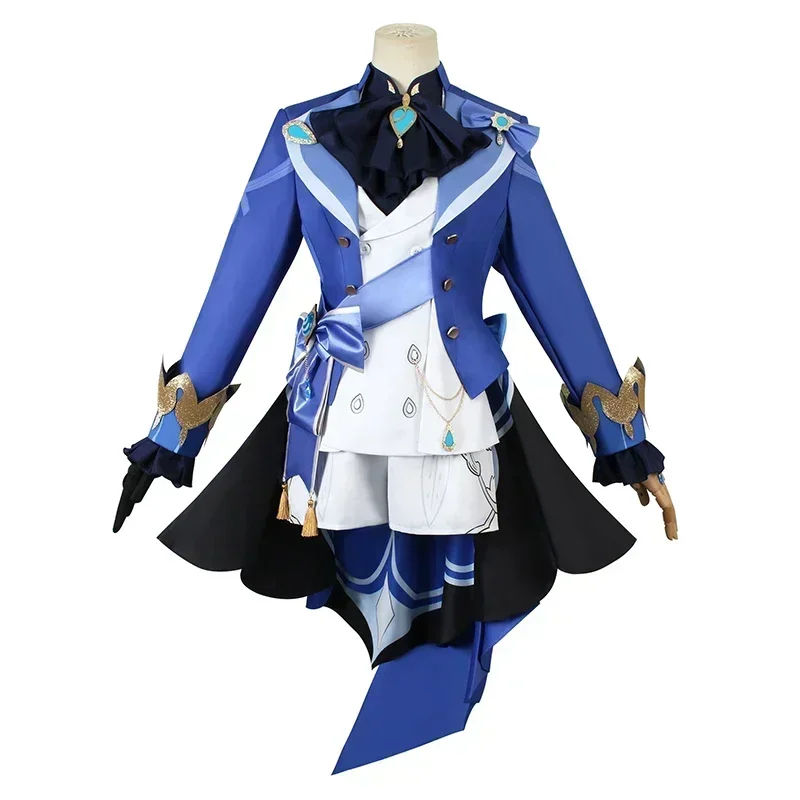 Game Genshin Impact Furina Cosplay Costume Wig Hat Women Water God Fontaine Focalors Cosplay Outfit Dress Halloween Costumes image 5