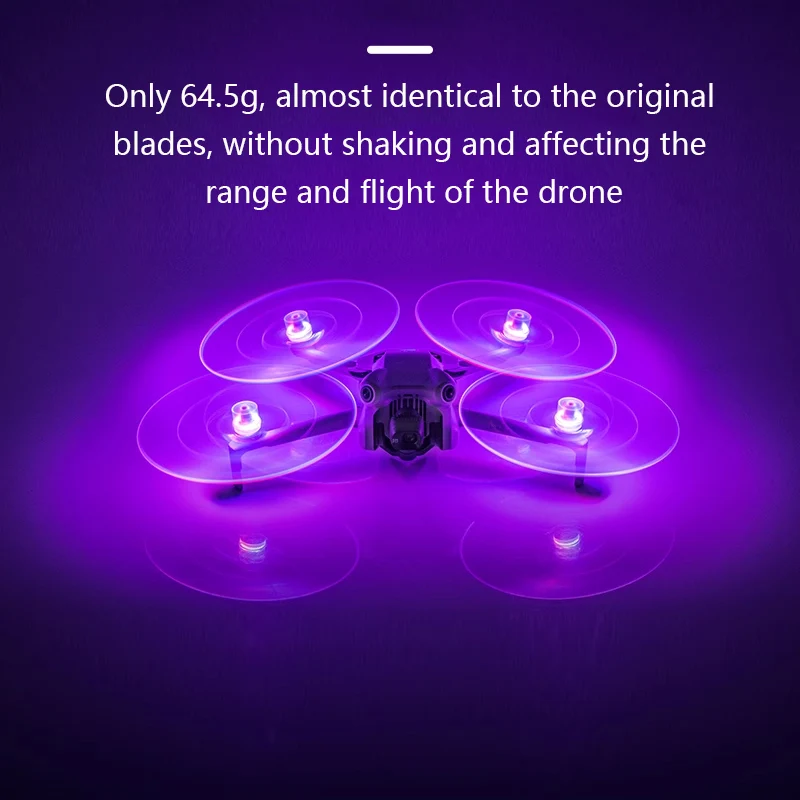 STARTRC LED Flash Propeller for DJI Mini 4 Pro/Mini 3 Pro/Mini 3 Accessories Night Light Propellers USB Rechargeable Props