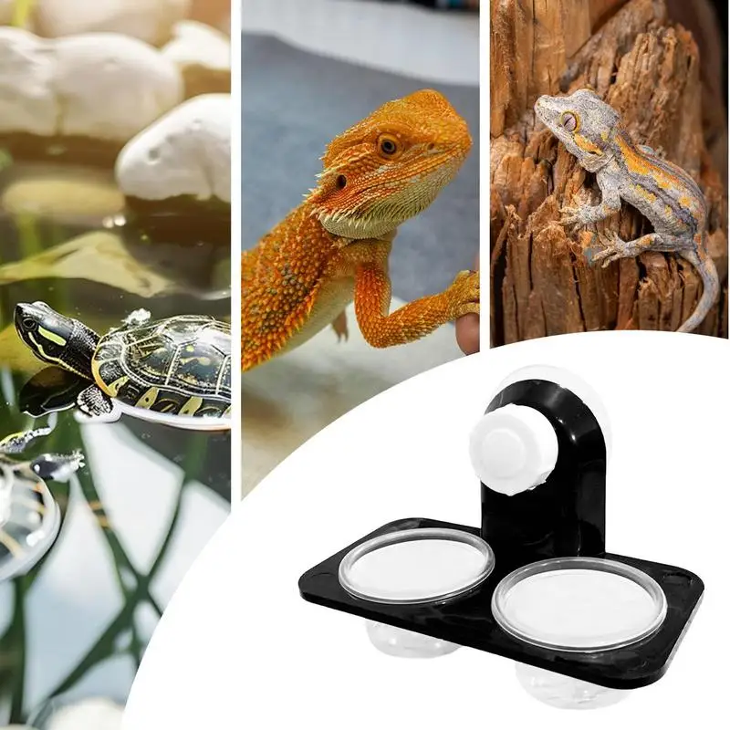 Reptile Food Bowl Food Water Bowl For Reptile Tank Reptile Food Bowls And Water Dish For Lizard Small Pet Feeder Ledge