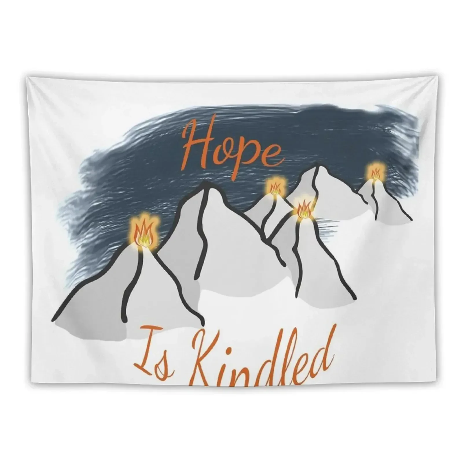 Hope is Kindled Tapestry Things To The Room Room Decor Korean Style Wall Deco Decoration For Home Tapestry