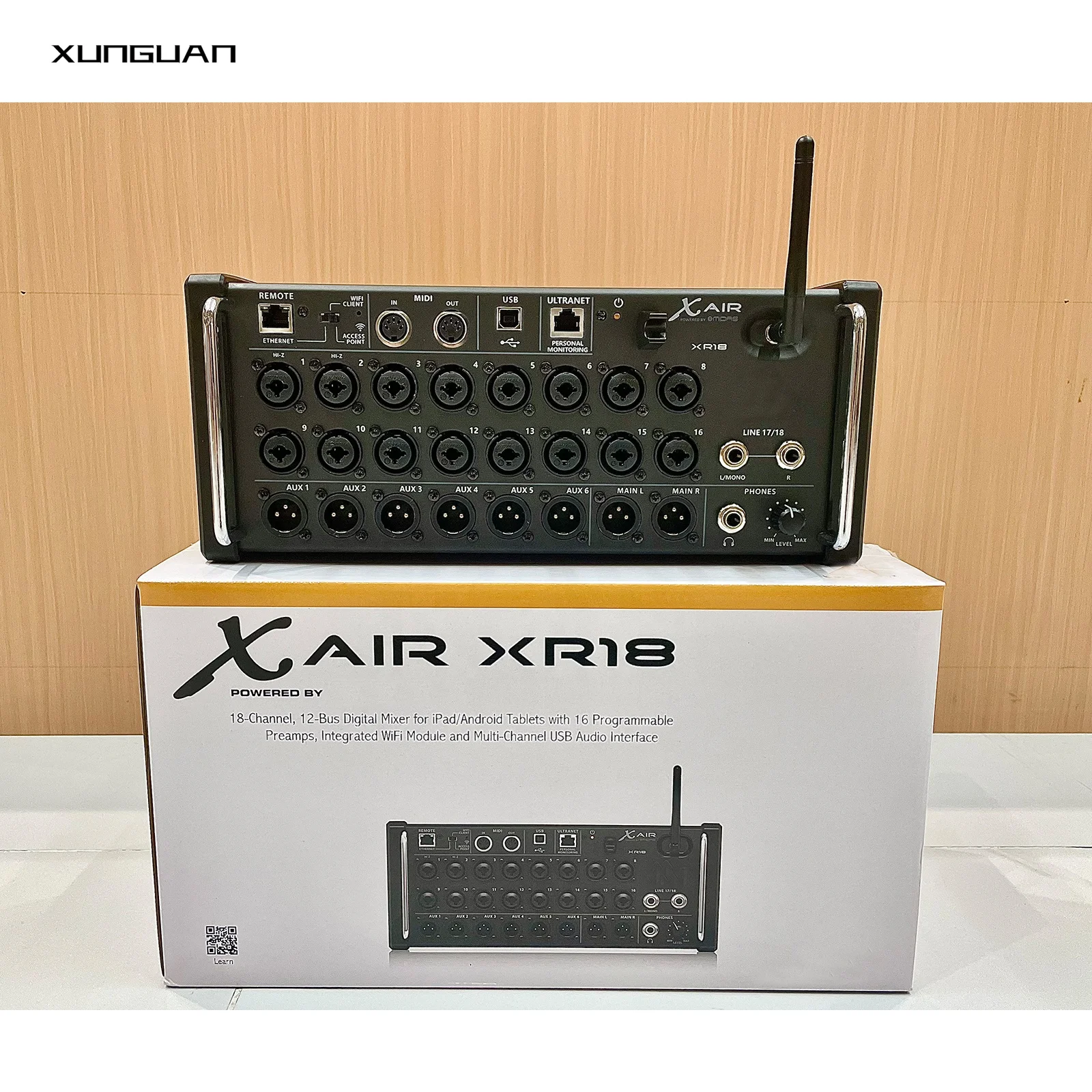 XR12/XR18 with a fan 18 channel Digital Audio Mixer Xair18 Sound Controller Integrated WiFi Module/USB Stereo Recorder