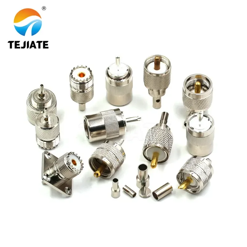 1PCS High Frequency Connector UHF-J/JW/KF 4 Hole Flange Feeder Adapter Electronic Components