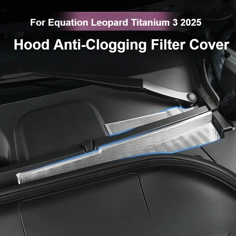 Good Quality NewFor BYD Equation Leopard Titanium 3 2025 Front Engien Insect Net Stainless Steel Anti-blocking Air Intake Protec