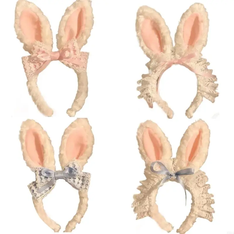 

HXBA Girl Rabbits Headbands Easter Headwear Hairbands Fun Rabbit Ears Headwear