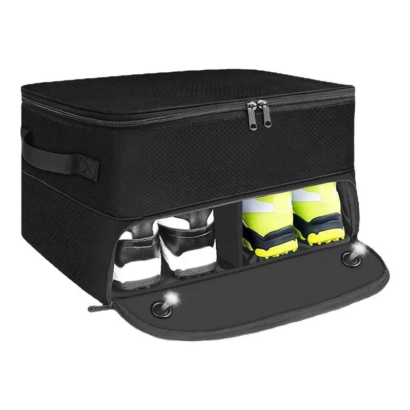 Outdoor Foldable Golf Supplies Storage Bag Golf Organizer for Car Portable Unisex Golf Ball Towel Box for Trunk Space Saving Bag