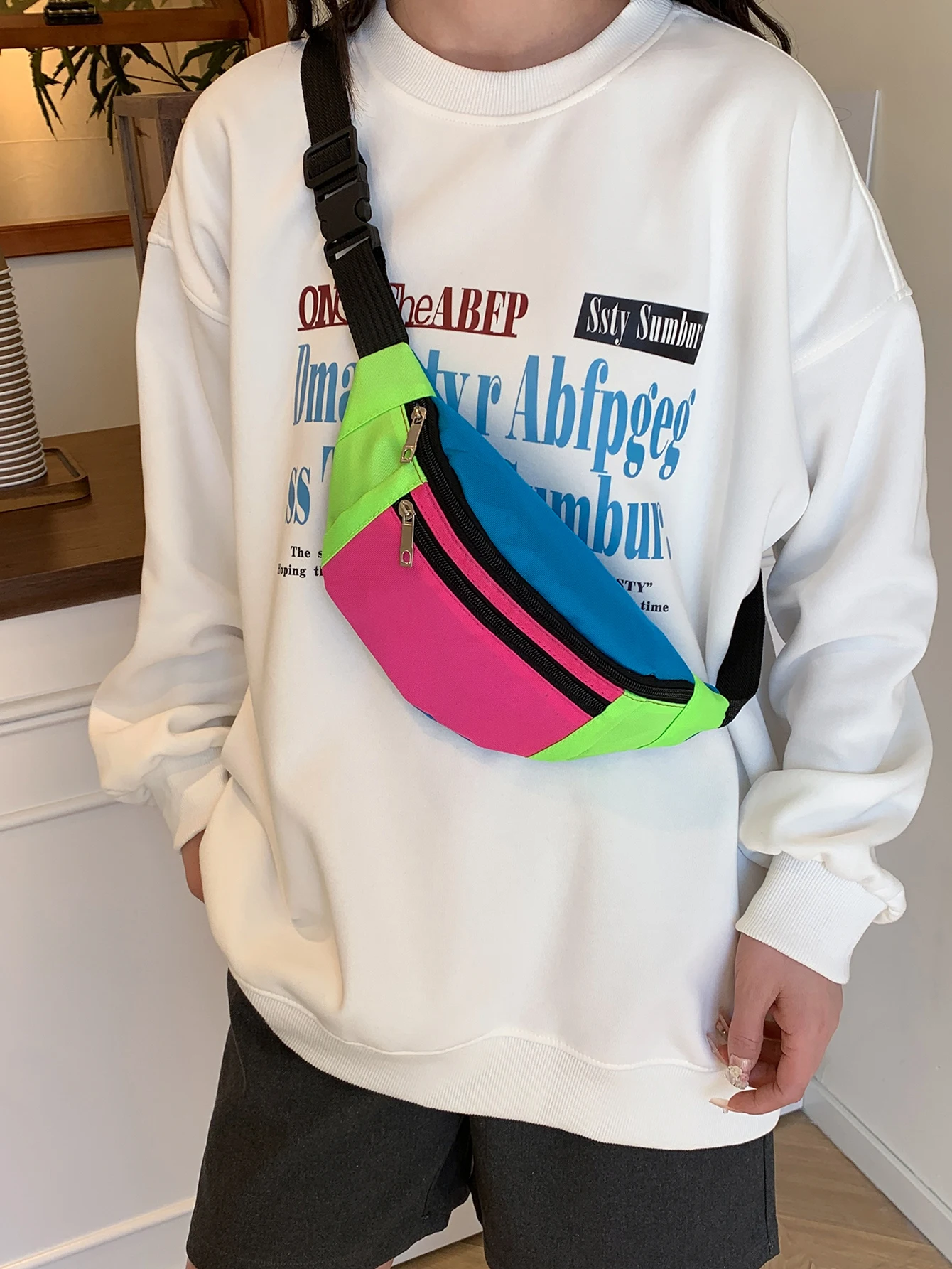 Taille Tasche Frauen Männer Tasche Mode Lässig Brust Handtasche Fanny Pack Sport Reise Geldbörse Taille Pack Bauch Taschen Fall – Detail 6
