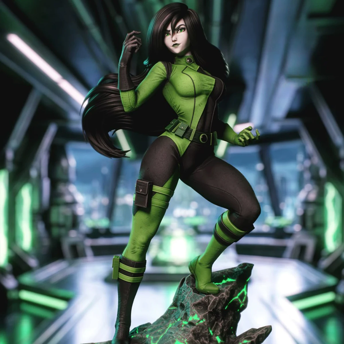 

1/18 1/24 Модель злодейки Шего из смолы для 3D-печати, неокрашенный высокодетализированный миниатюрный набор для сборки (Гараж-кит)