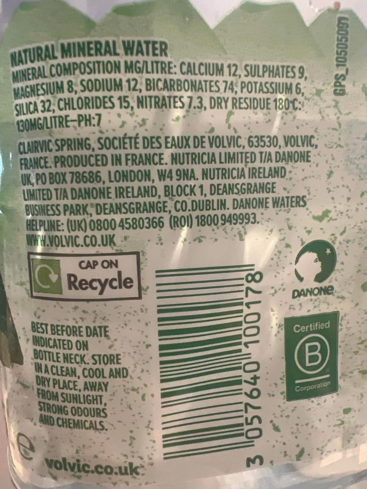 Agua Volvic 12x1,5 l