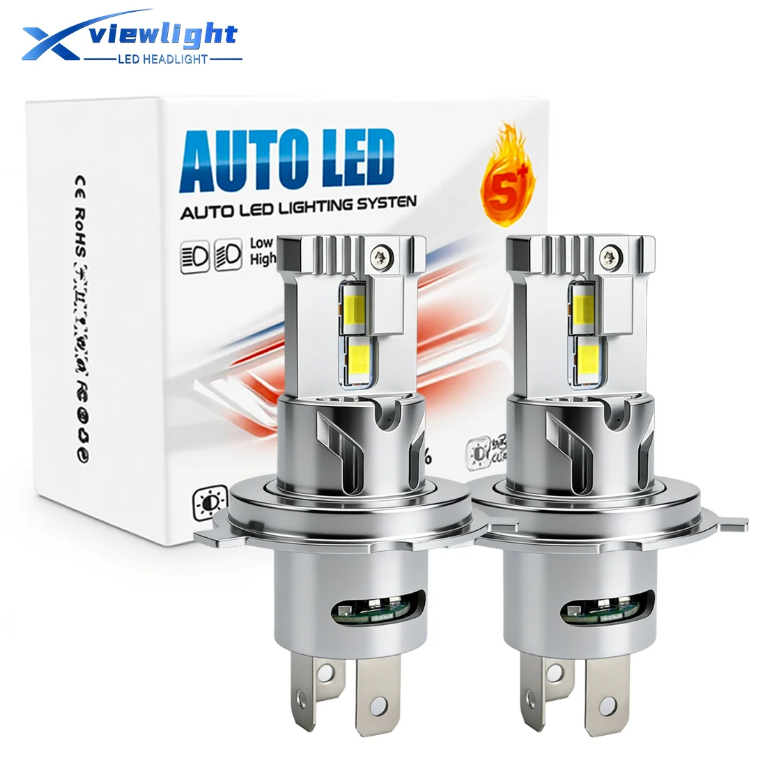

Xview H4 LED Headlight Bulbs 60W/Pair 6000K Cool White Canbus 1:1 Halogen Size with Cooling Fan IP68 Waterproof