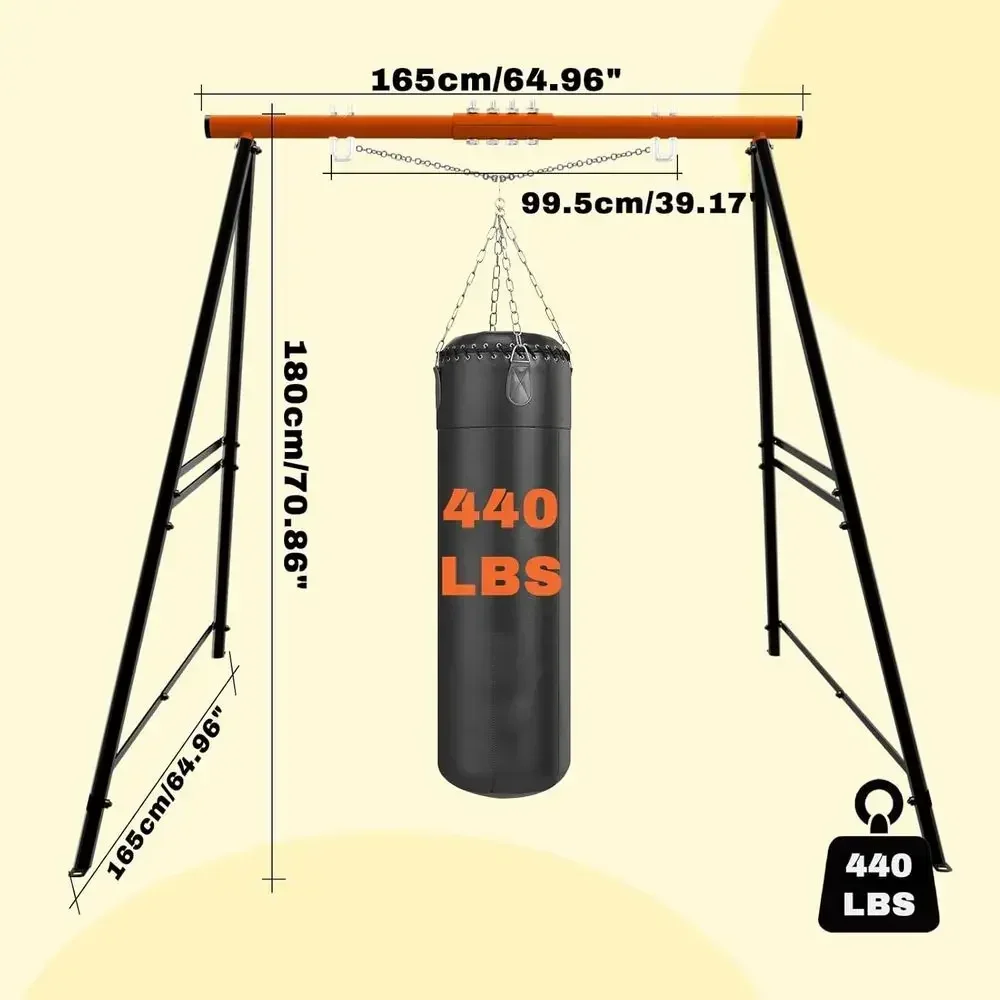 Hammock Swing Stand, Up to 440lbs Capacity, Ideal for Swing Sets and Outdoor Play Areas