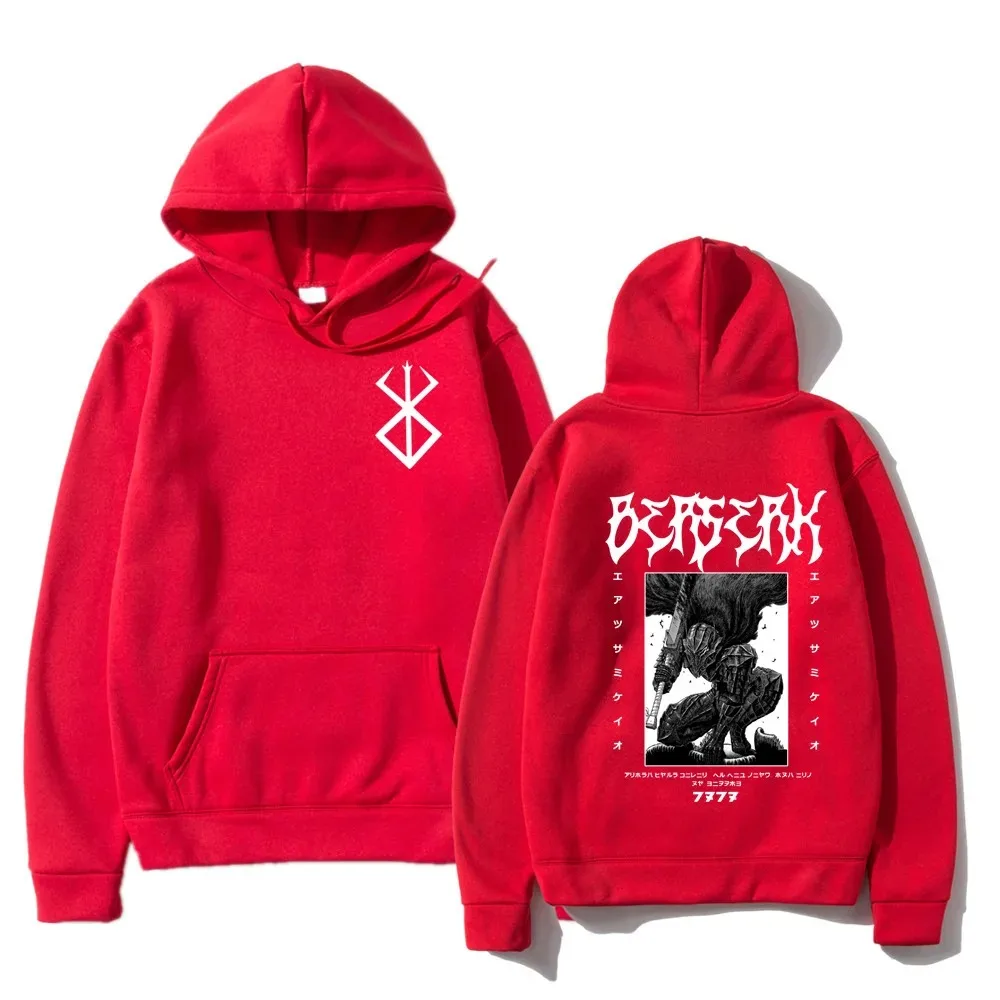 Hot Berserk Guts Hoodie Japanese Anime Graphic Sweatshirt for Boys Sportswear Cosplay Clothes Cute Girl Autumn/Winter Pullovers