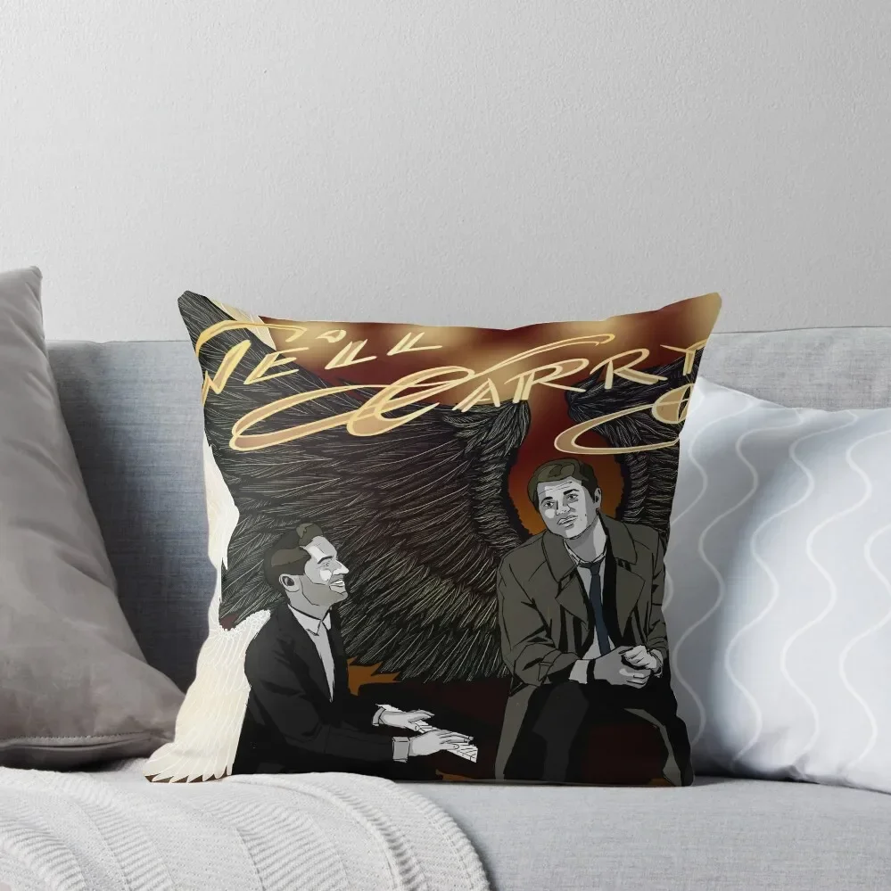 

Castiel Lucifer Throw Pillow pillows decor home Pillowcases For Pillows pillow pillowcase pillow