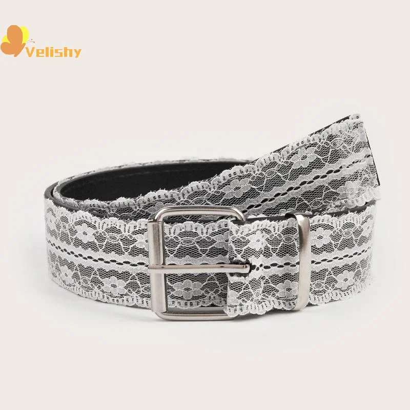 موضة الأبيض الأزهار الدانتيل حزام الخصر قابل للتعديل الحلو كل مباراة حزام للنساء حزام الخصر عادية اكسسوارات الديكور الهدايا
