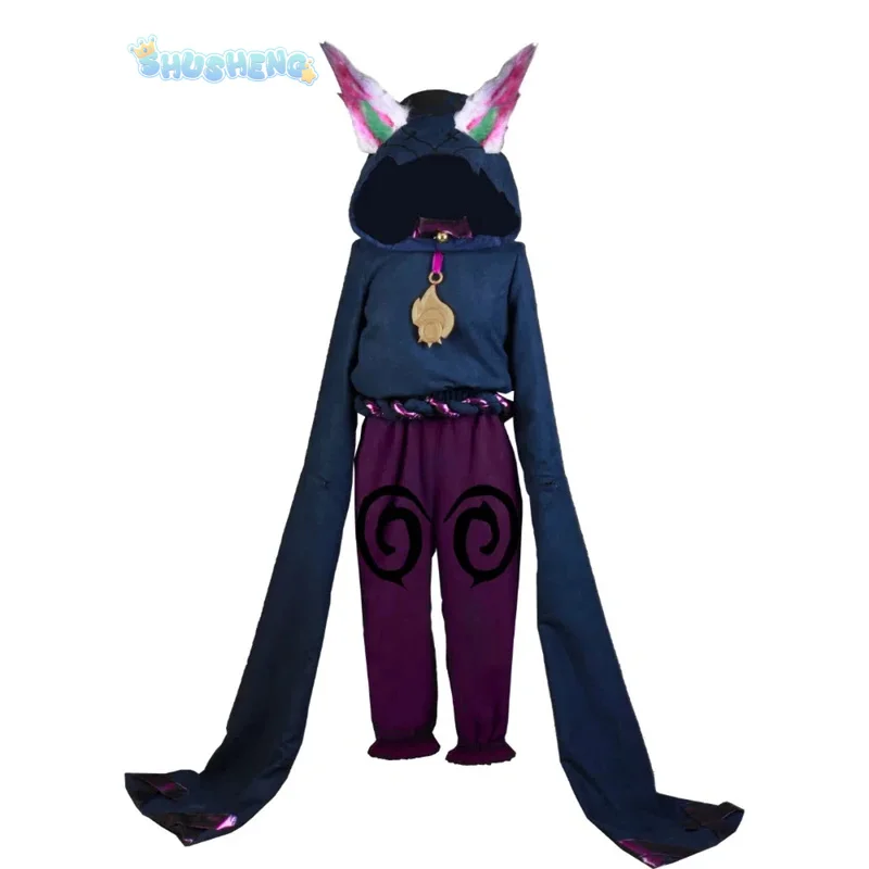 Game Lol Vex Dawnbringer Cosplay Costume Ears hats wigs accessories Halloween party cute man woman set - Image 6