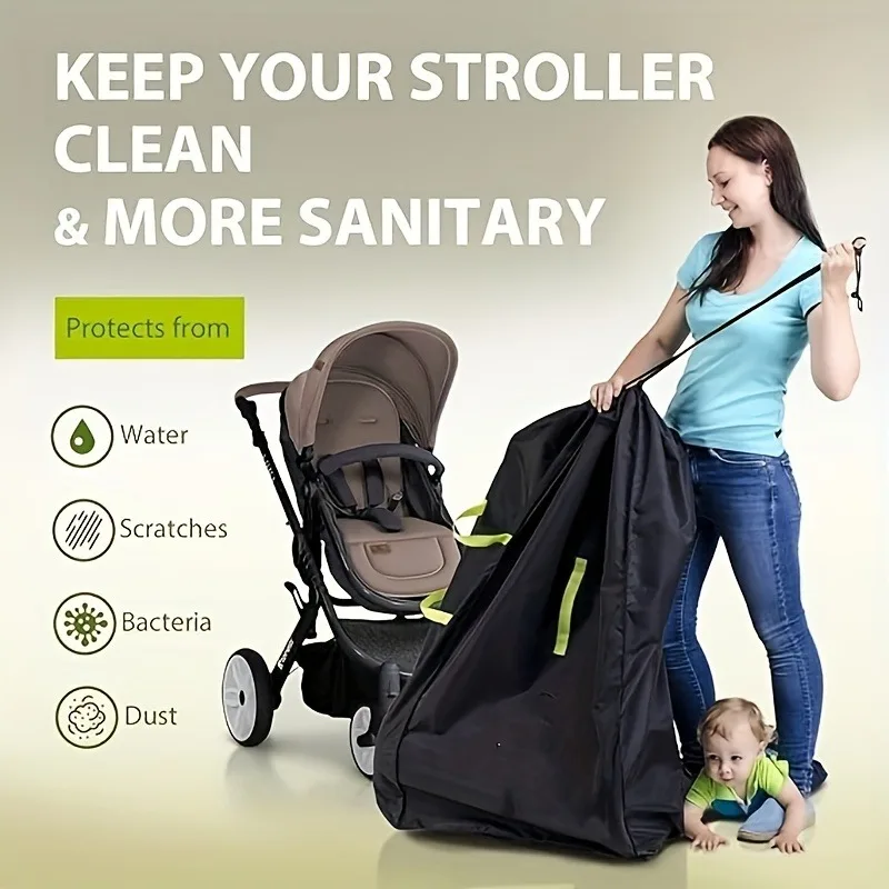 

Stroller Travel Bag Stroller Bag for Airplane Gate Check Bag for Car Seat Waterproof Carry Bag Stroller Cover for Most Strollers