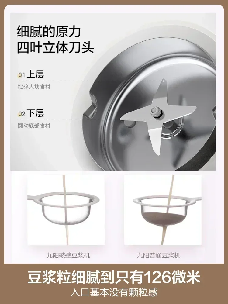 220V Joyoung Soy Milk Maker New Model Automatic Cook-free and Residue-free Broken Wall Multifunctional Home Appliances BV