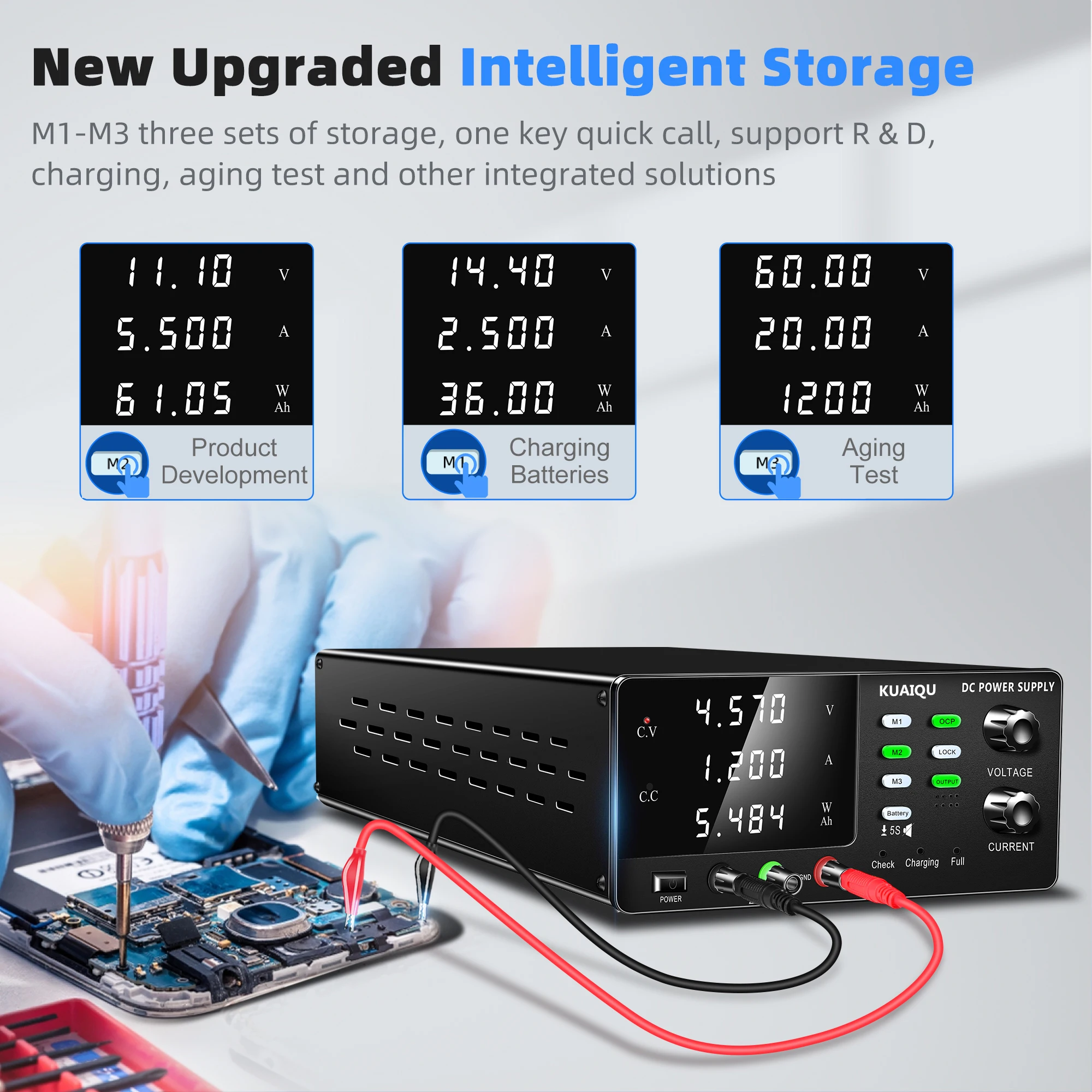 15V 30V 60V DC Güç Kaynağı Değ - High Power 60V 20A Bench Power Supply incelemesi ve fiyatı