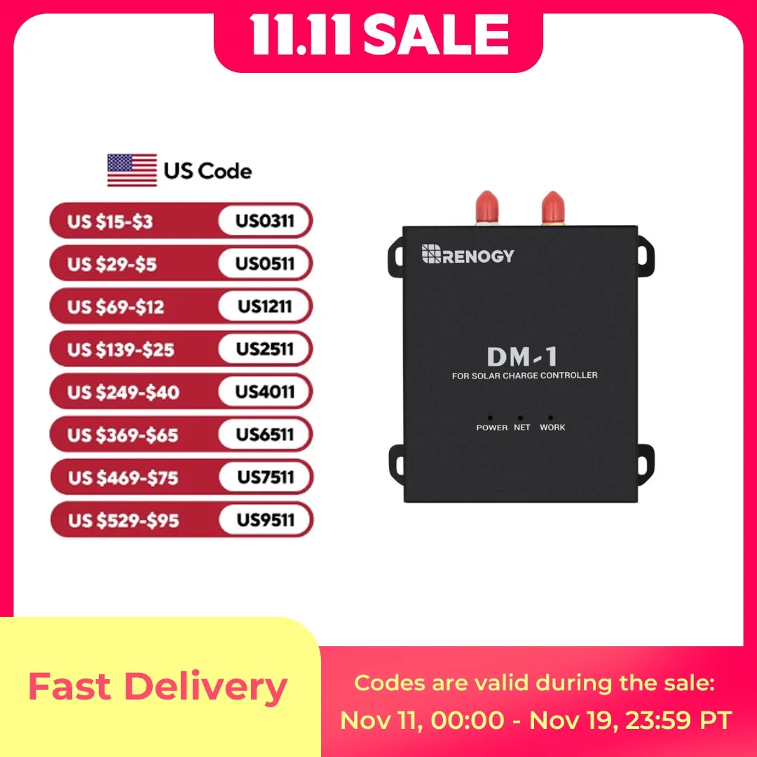 

Модуль данных Renogy для контроллеров солнечной зарядки