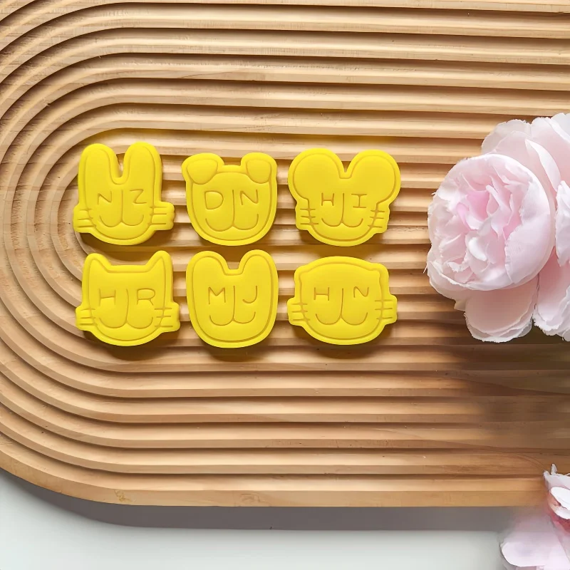 

Формочки для печенья NEWJEANS BUNNIES: кухонные инструменты для выпечки, магнит на холодильник, форма для печенья из камня, пластика и глины