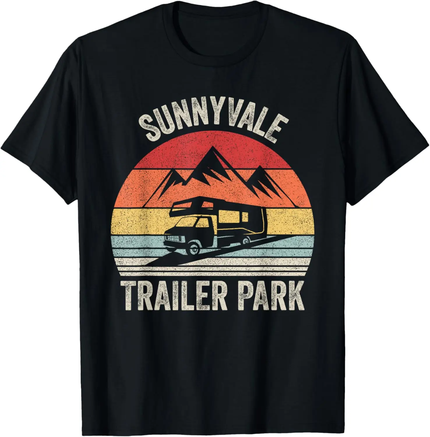 Vintage Retro Sunnyvale Trailer Park T-Shirt