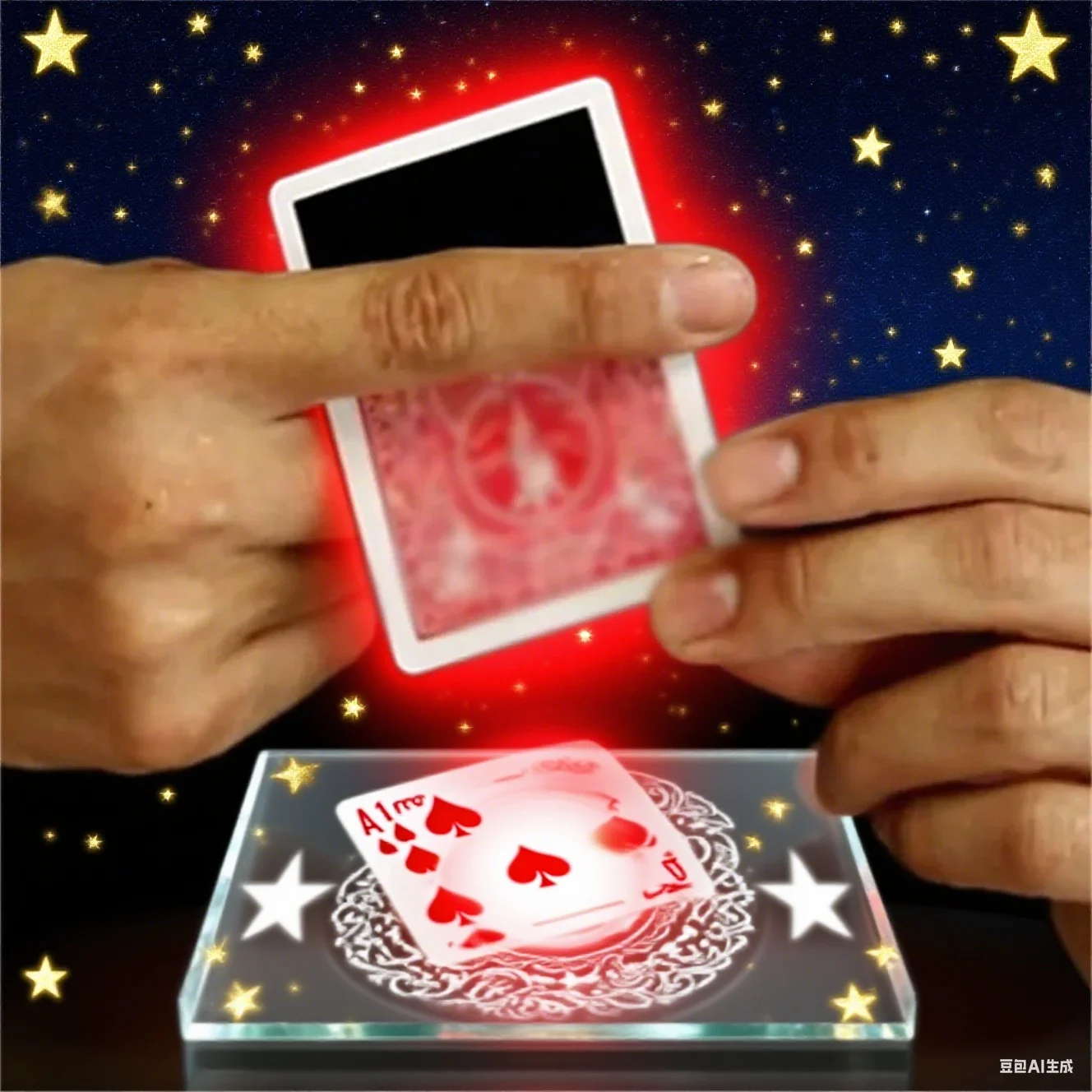 

Miracle Gate Magic Tricks Gimmick Visual Border to Complete Card Change Instant Transformation Prop for Close Up Street Magician